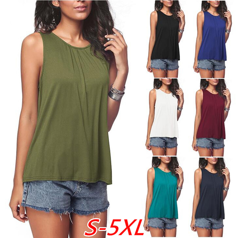 Plain Style Womens Racerback Tank Tops , Plus Size Racerback Tank Solid Color