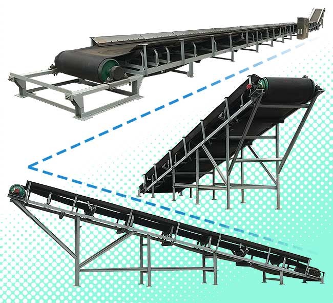 Heat Resistant Mining Belt Conveyor , Motorized Conveyor Belt Machine