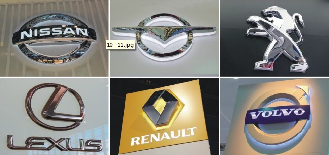 Programmable LED Display Car Sign, Car Logo