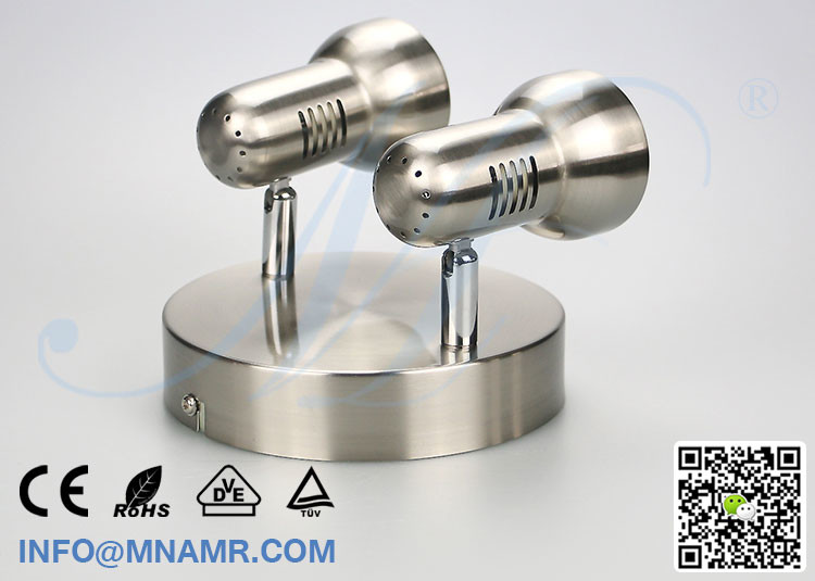 Good Price 2 Head LED Wall Light Fixture Wall Lamp Fixture with Replaceable 2x5W LED Spotlight E14 G4 G9 MR16 GU5.3 GU10
