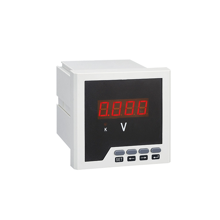Flush Mounted Digital One Phase AC Voltmeter Electronic Voltage Meter