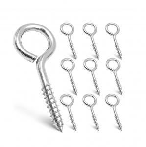 China Stainless Steel Eye Screws for Wood OEM Production Authorized by 2.5 Inches on sale