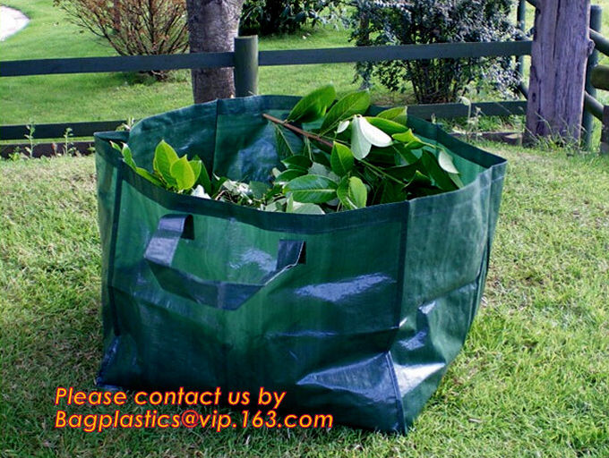 Heavy Duty Pp Garden Bag, Self-Standing Tip Bags, Make Yard Clean-Up Easy Tipping Bag, Garden Sack, Leaf Sack