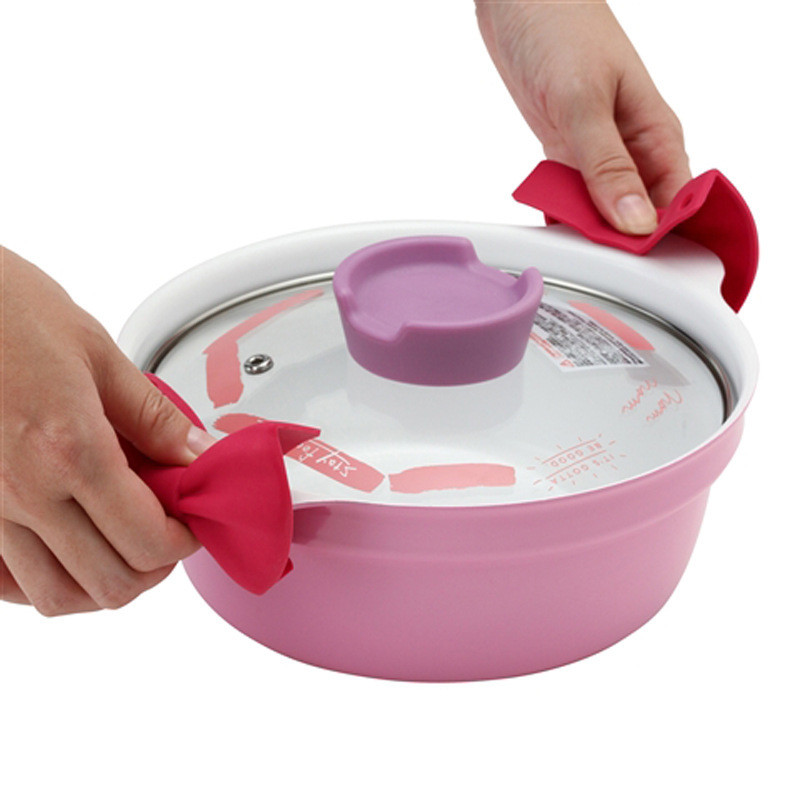 Farfalloni-Shaped Pot Holders For Kitchen Cookware Silicone Oven Grips Fun Kitchen Gadgets Mini Oven Mitts Pinch Mitts