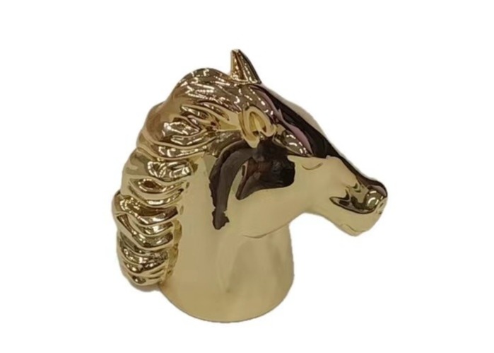 Horse-Shaped Zinc Alloy Zamak Perfume Caps Exquisite Perfume Bottle Lids