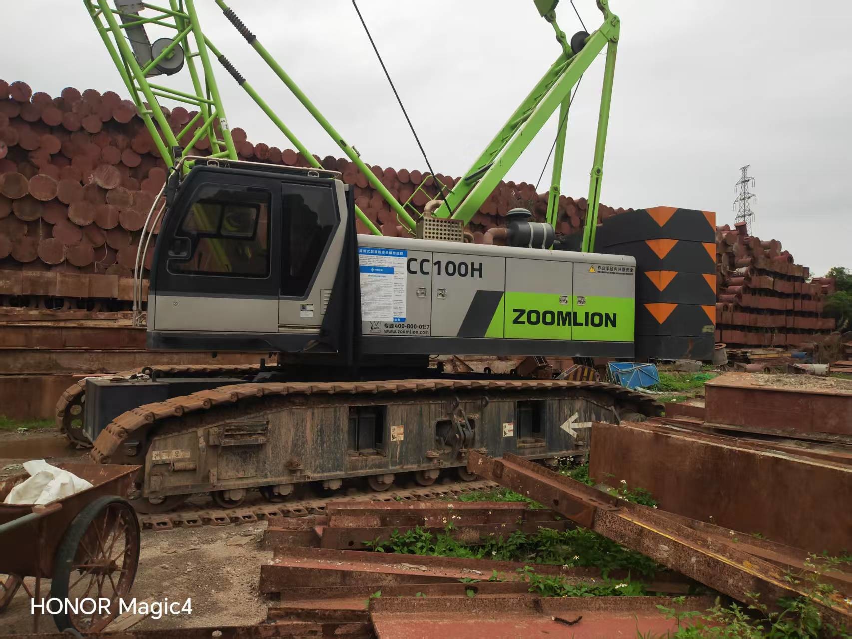 Energy Efficient 85Ton ZCC850V Lattice Boom Crane Safe Operation at Maximum Lifting Height 46m