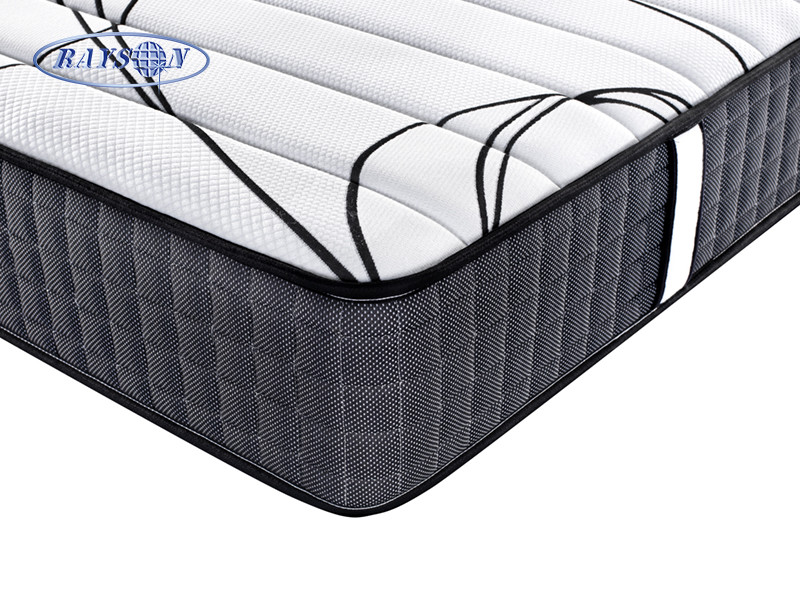 10 Inch Black Color Double Size 4 Star Hotel pocket coil spring mattress