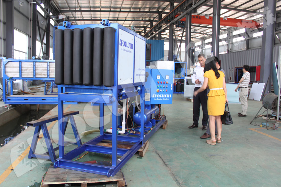 2T/D PLC Touch Screen Bar Ice Machine with Video Outgoing-Inspection and Performance