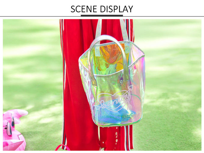 Holographic Travel Transparent Shoulder PVC Handbags