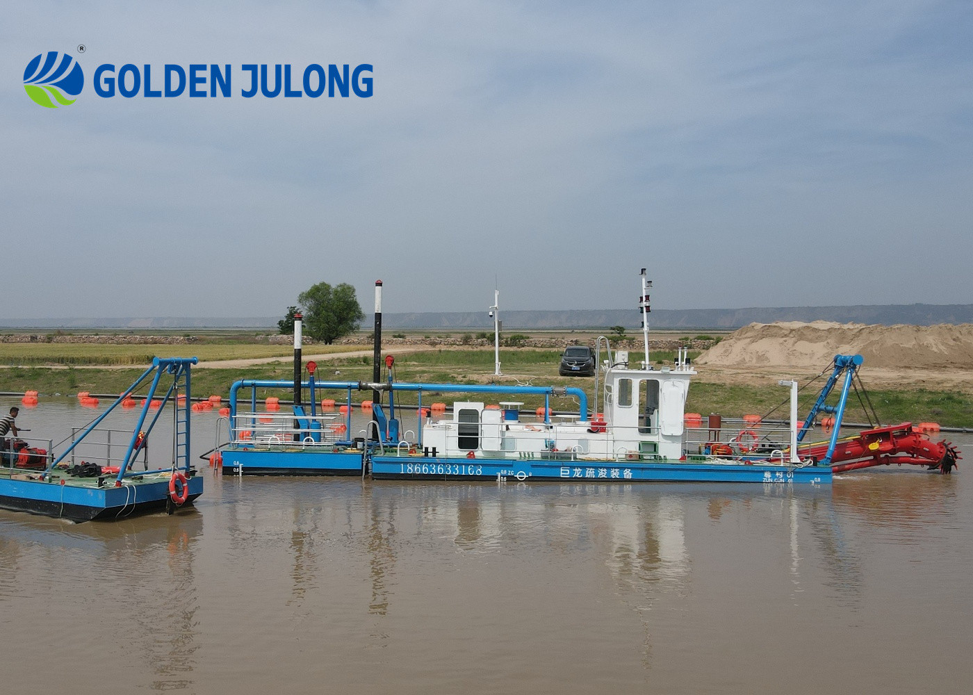 JLCSD200 Hydraulic Cutter Suction Dredger 500 M3/H With Customizable Services