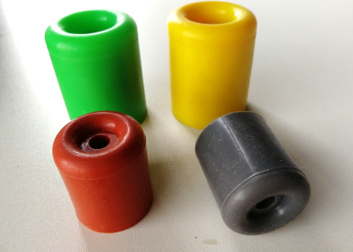Multi Colored Round Rubber Door Stop / Furniture Leg Caps Eco Friendly