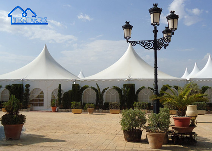 Custom Modular High Peak Mixed Marquee Aluminum Alloy Pagoda Tent For Festival For Sale