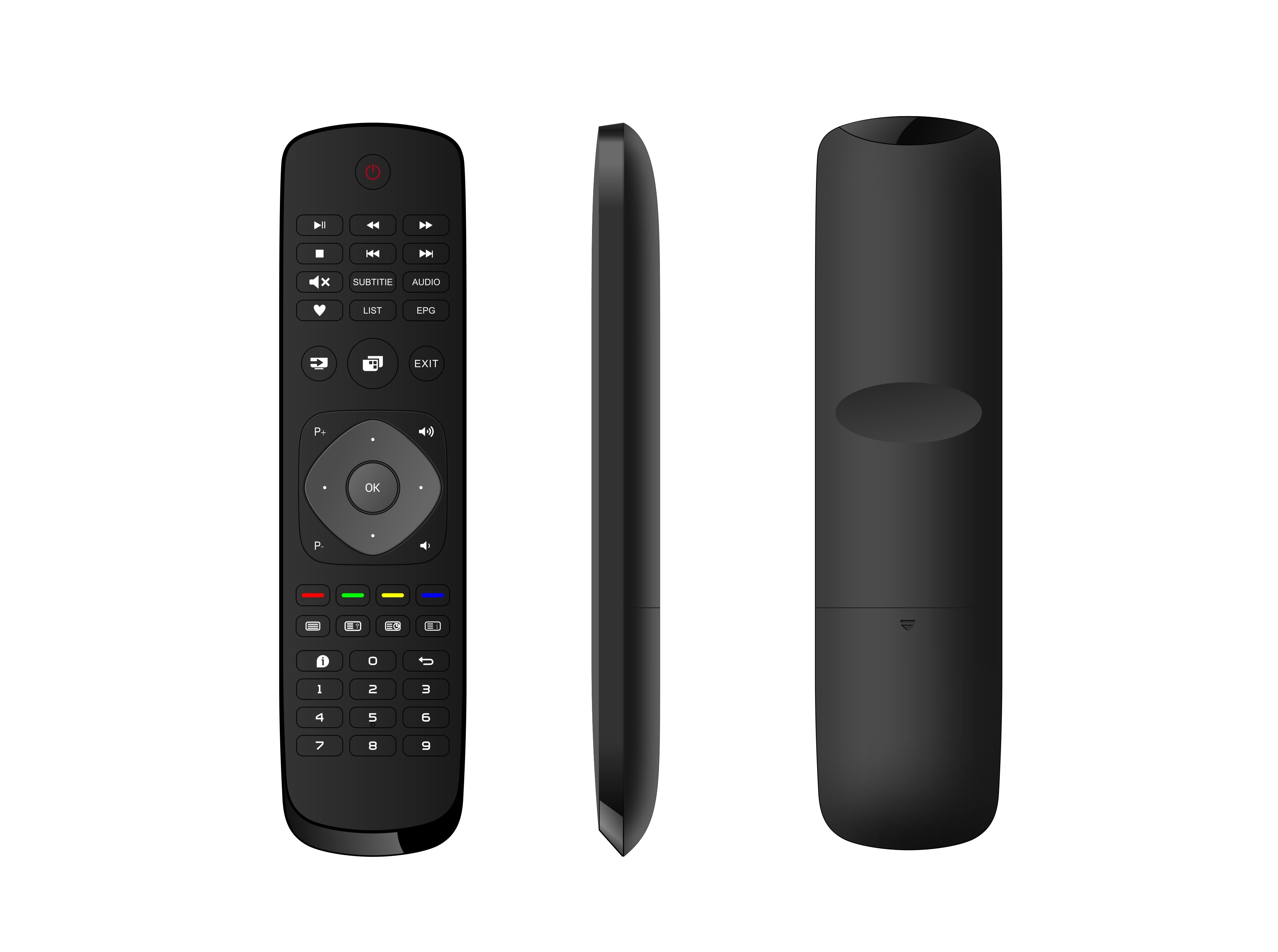 Elegant Appearance IR TV Remote Stylish Ultrathin Design Big Button For Easy Use