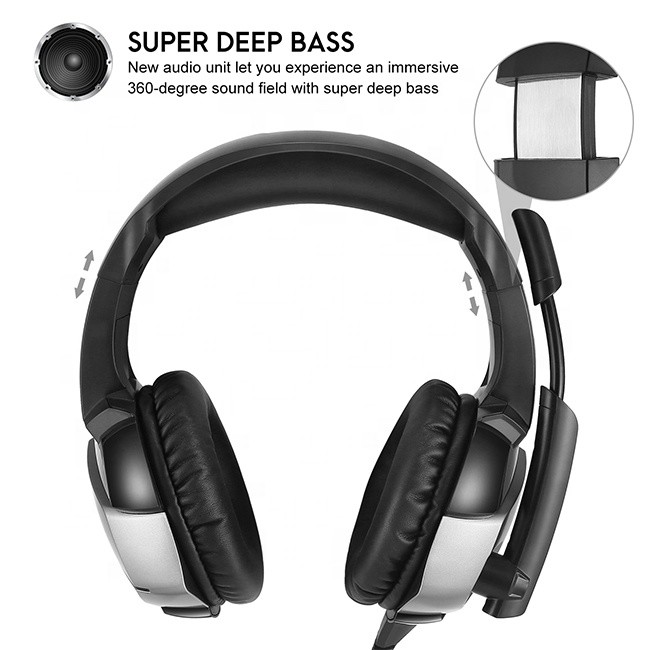 USB Stereo Onikuma 50mm 2.2kohm K5 PC Gaming Headset