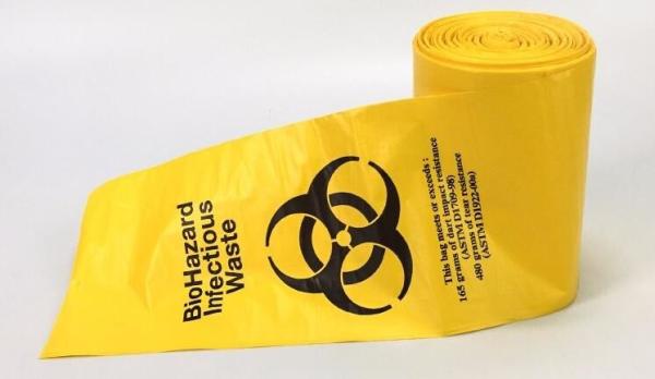 Medical waste garbage bags / Yellow Red Medical waste garbage bags/ Infections
