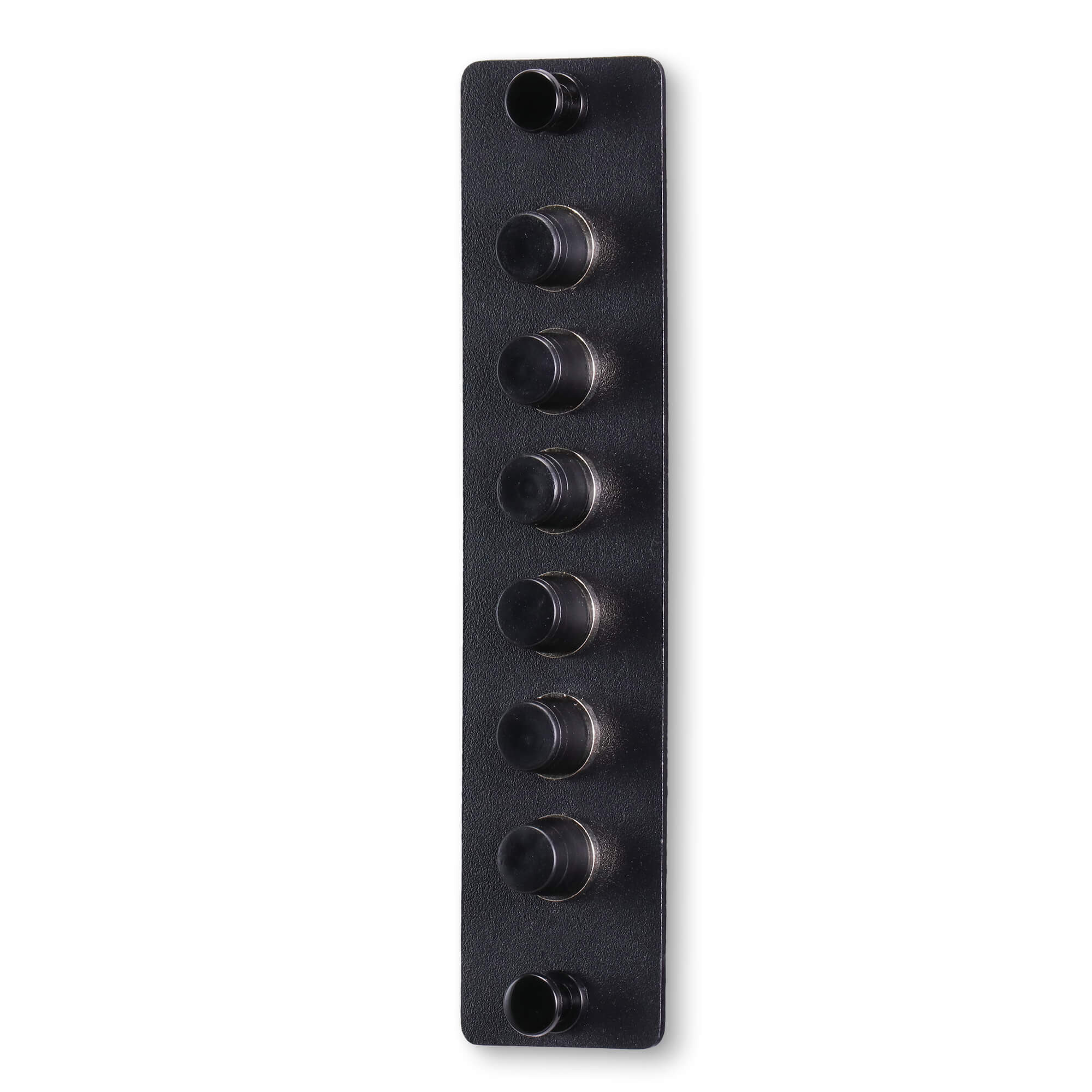 FC 6 Fiber Optic Adapters 6 Position With Simplex Multimode Adapter (Black Cover)
