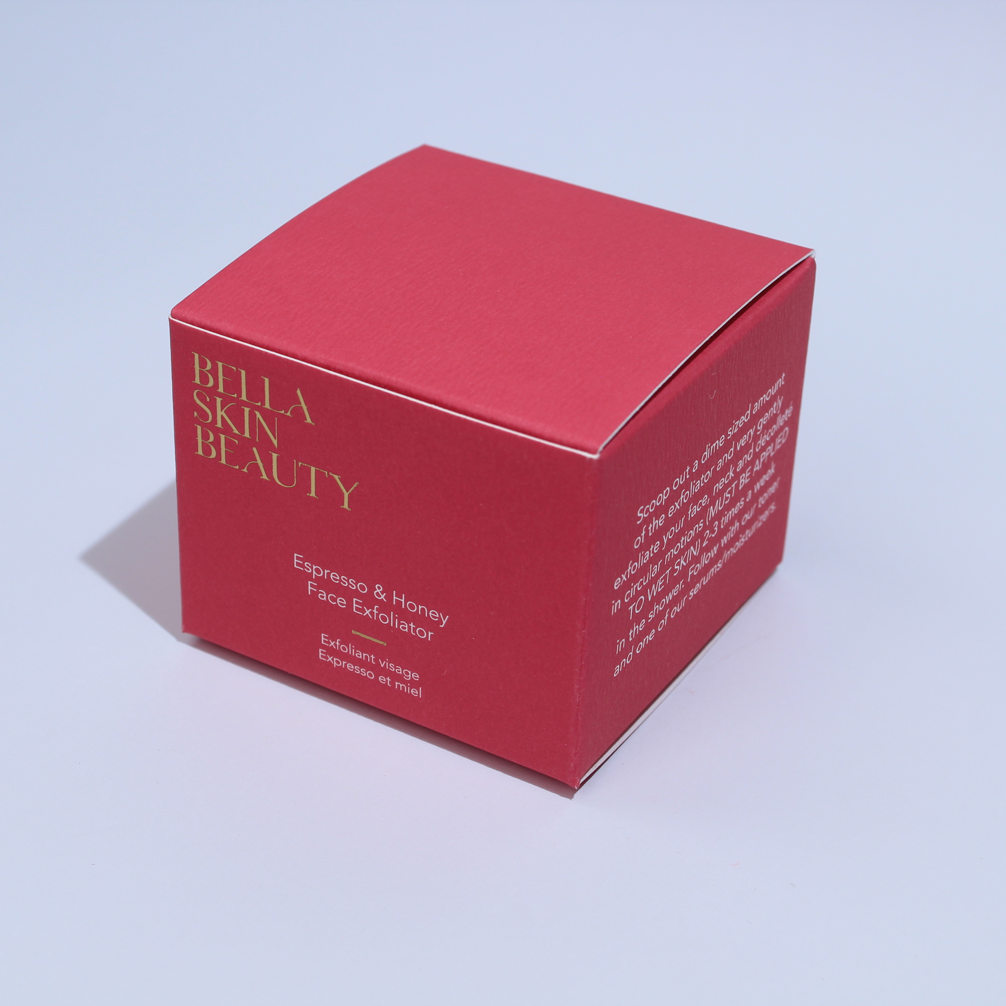 Custom Skincare Boxes With Solid Red Texture Paper face cream box desigh cosmetic packing box