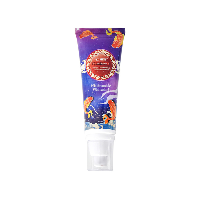 VECMINT HERBAL ESSENCE Niacinamide Whitening Toothpaste 100g for Healthy Teeth Hot Sale Factory Direct Delivery