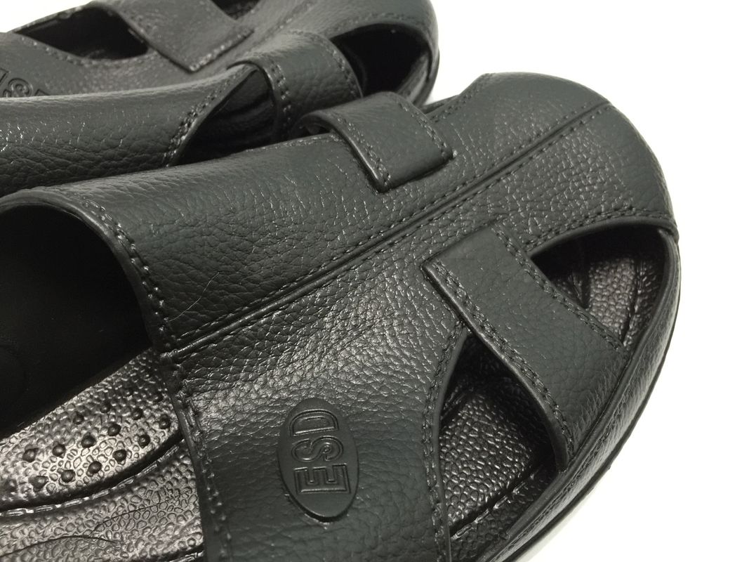 EPA ESD Safety Shoes SPU Sandal Toe Protected 6 Holes Black Blue White Size 36# - 46#