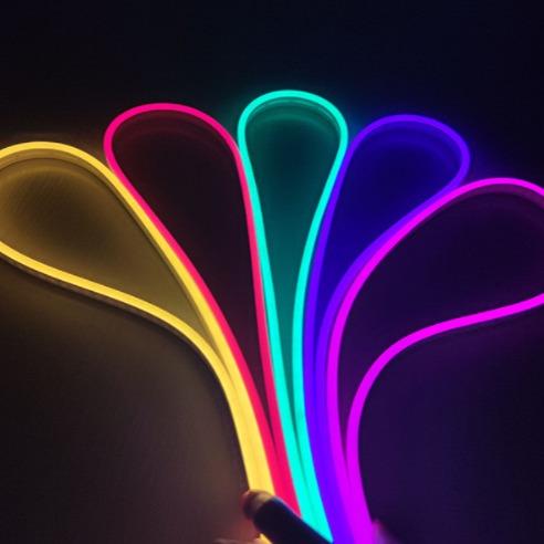 6x12mm Soft LED Neon Flexible Strip 12V Blue red pink colorful Narrow Decoration