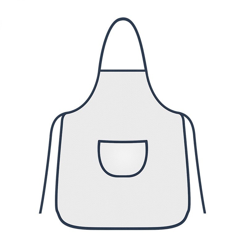 Comfort White Polyester Apron Sublimation Blanks For Adult And Kids Eco Friendly