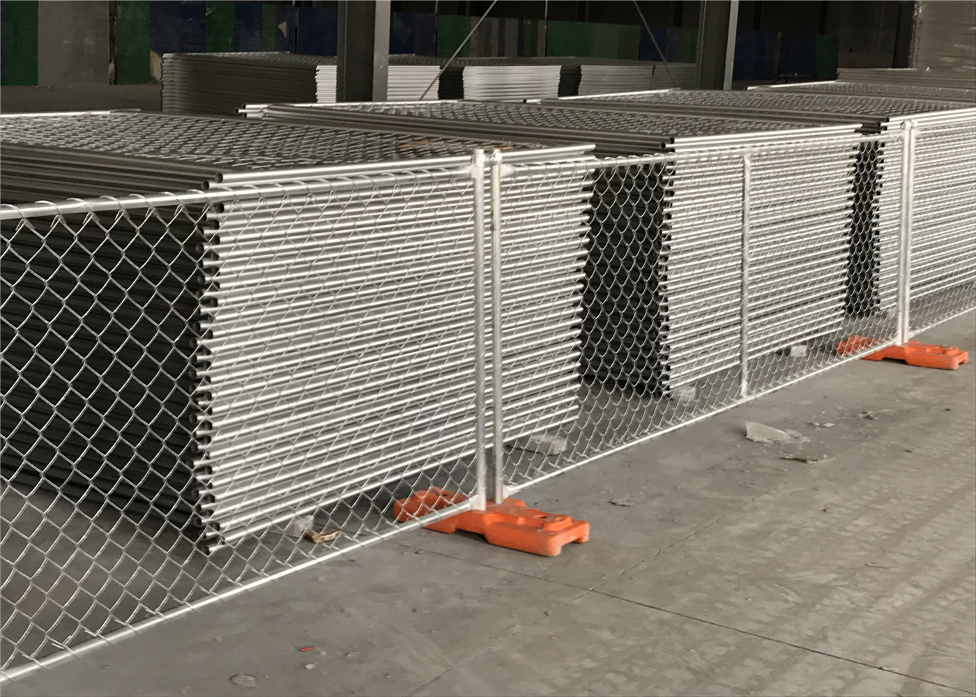 6'x12' chan link fence panels mesh 2½"x2½"(63mmx63mm) temp fence stand Height /762mm x460mm x203m