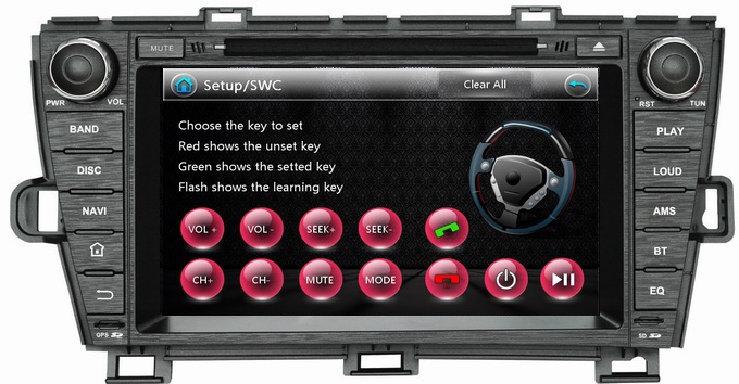 Ouchuangbo New Autoradio DVD GPS Navigation iPod USB for Toyota Prius 2009-2013 (Left) OCB-8004LA
