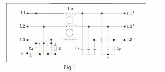 3 Phase Single Phase Power Filter For Industrial Automation Equipment