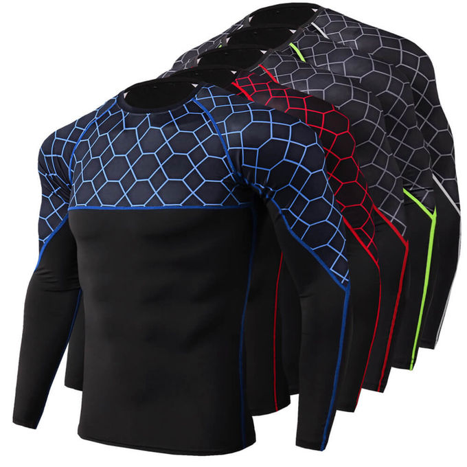 Sublimation Printed Long Sleeve Surf Rash Guard High Quality Custom