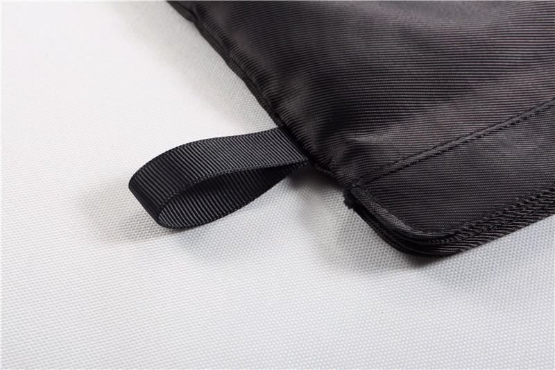 new black mini hard headphone case portable earbuds pouch box PU leather earphone storage bag