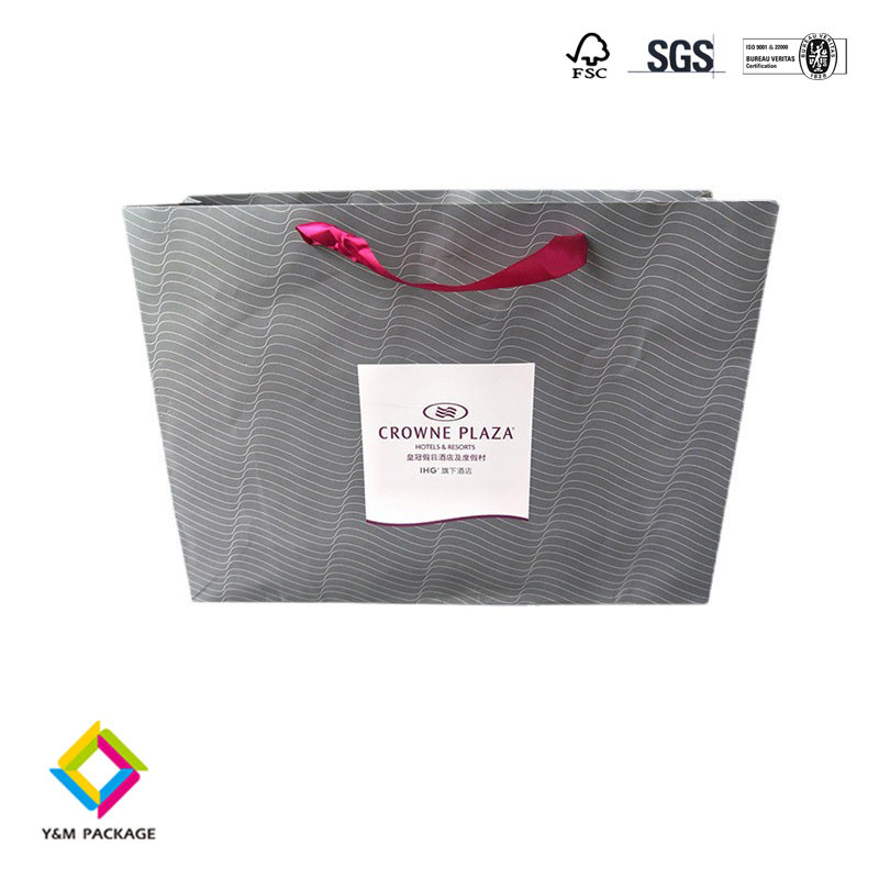Custom Logo Cardboard Packaging Luxury Gift Shopping Jewelry Paper Bag With Handles