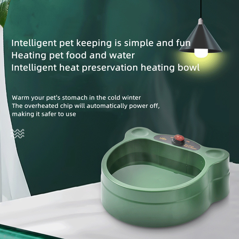 Stainless Steel Pet Feeder Bowls Intelligent Heat Preservation