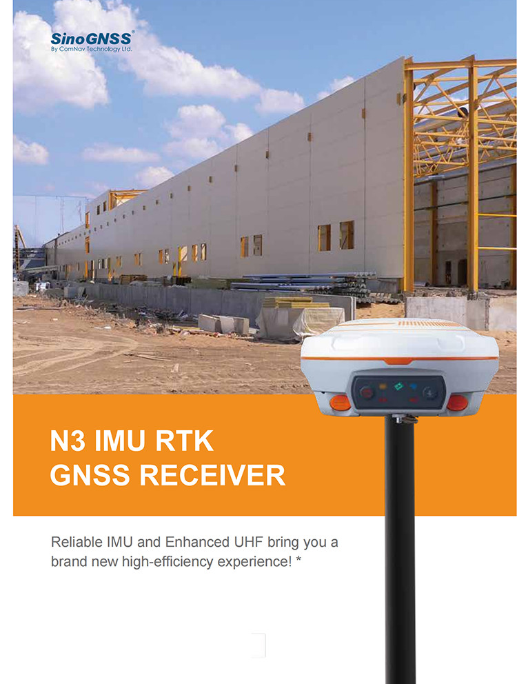 8 GB Memory Sino GNSS Comnav Base And Rover RTK GNSS Receiver Comnav N3
