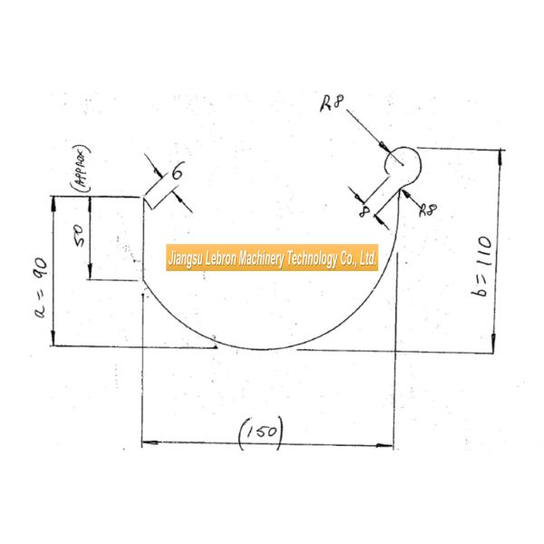 Half Round Seamless Rain Gutter Machine , 6.5 Tons Mobile Gutter Machine