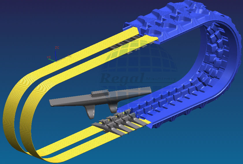 OEM Quality for Komatsu excavator Rubber track Warranty 2000Hours