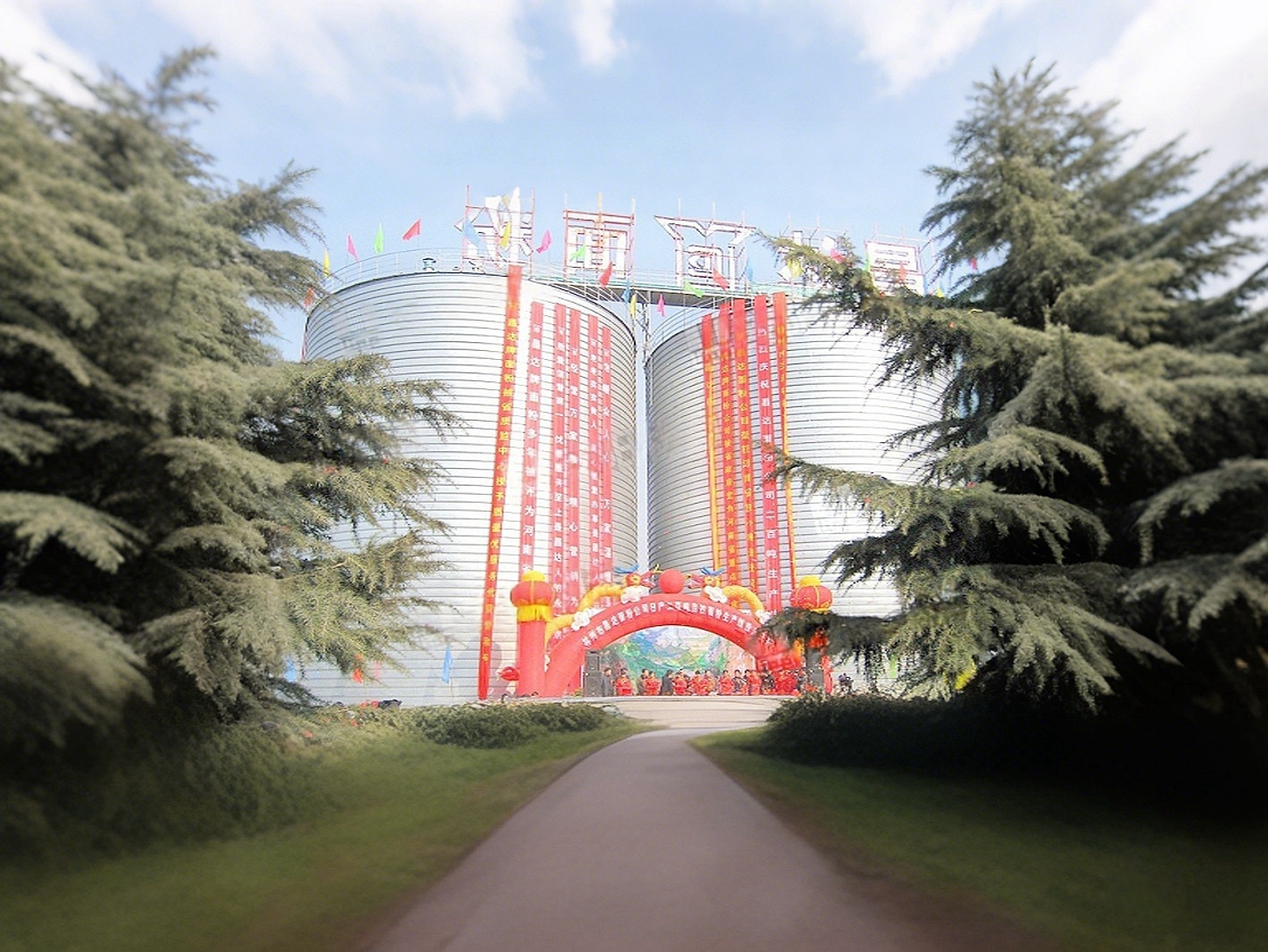Unique Construction Design Spiral Silo For Grain Storage 2m-35m Height