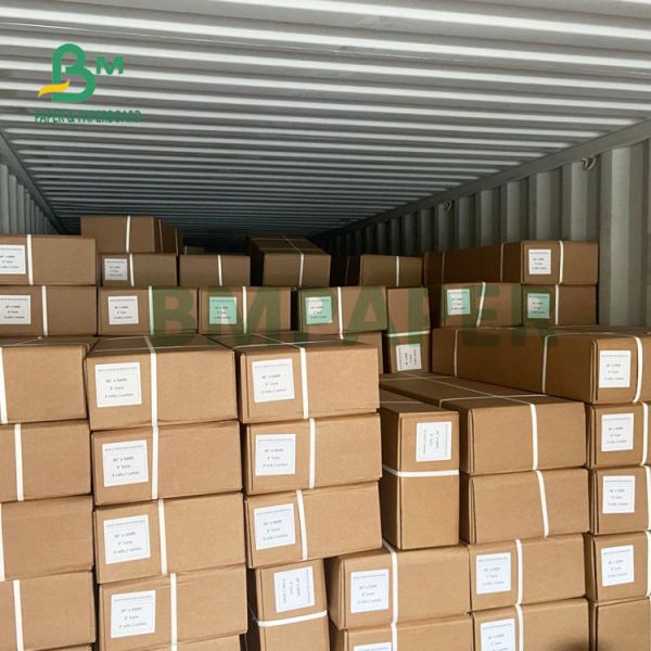 20lb Papel Plotter Inkjet For Wide Format Printer 24'' 36'' x 50m Sharp Image