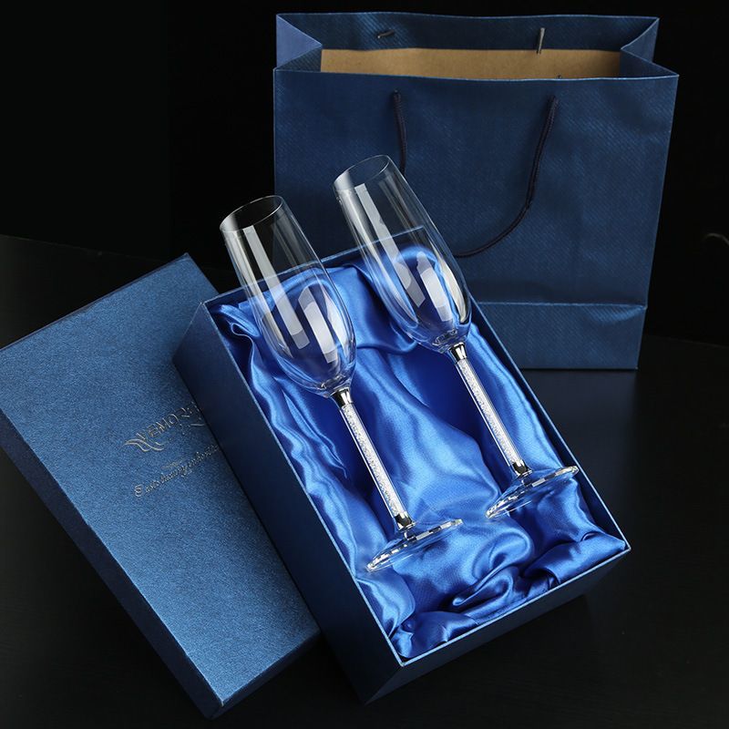 Customized Printing Kraft Paper Brown White Packaging Fashion Packing Cardboard Corrugated Display Case Gift Carton Box for Champagne Glass Mug