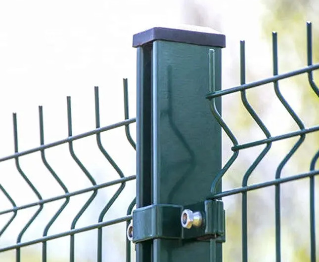 OEM 3D Curved Powder Coated Steel 3D Triangle Fence Panel 2*2.5m 4.0mm