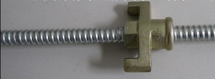 Tie rod system with wing nut and washer plate