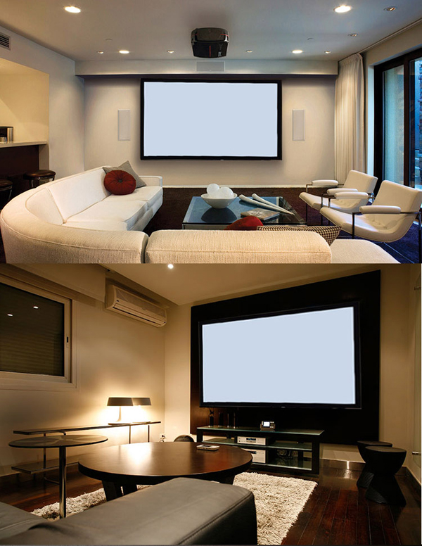 120" 16:9 fixed frame projection projector screen HD 3D TV home theater nano soft screens