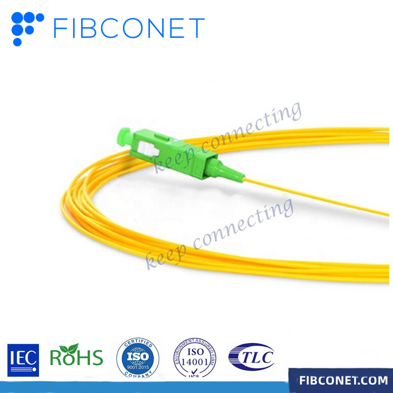 Speed Customize SC APC/UPC SM Singlemode LSZH PVC 0.9mm 2.0mm 3.0mm Fiber Optic Pigtail