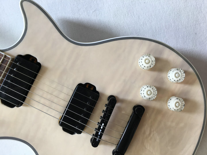 Wholesale Cibson LP Custom 1960 Electric Guitar rosewood fretboard with Real Pearl mother inlay Large diamond In White