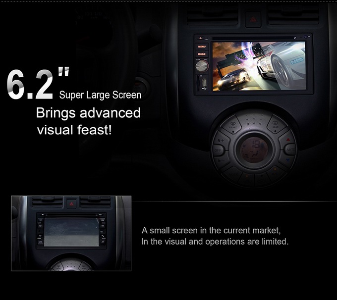 Ouchuangbo Auto GPS Radio Stereo Universal Car DVD Navi Multimedia Kit Android 4.2 System OCB-2816B