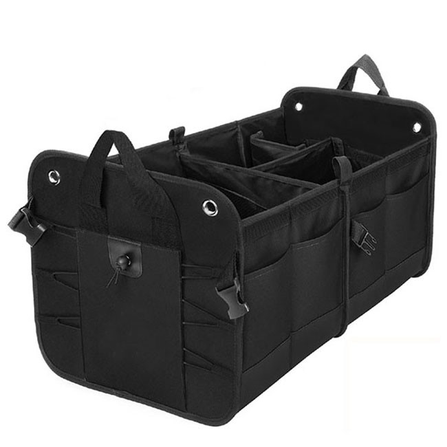 Polyester / Nylon / PVC Car Trunk Organizer Bag Backseat Cargo Totes For Suvs