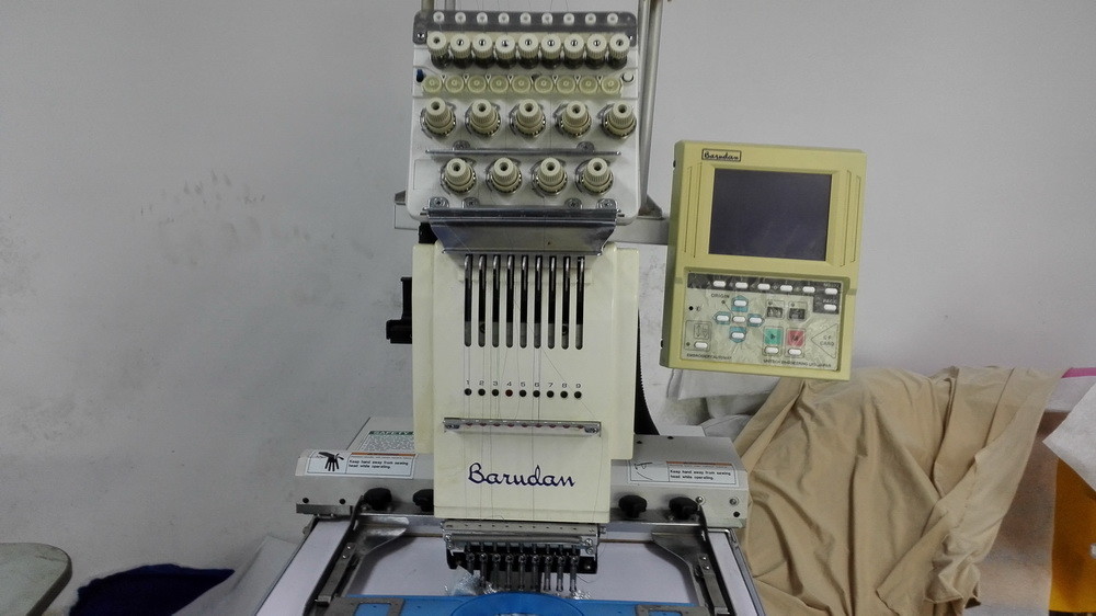 Single Head Used Barudan Embroidery Machine 1000rpm Work Speed