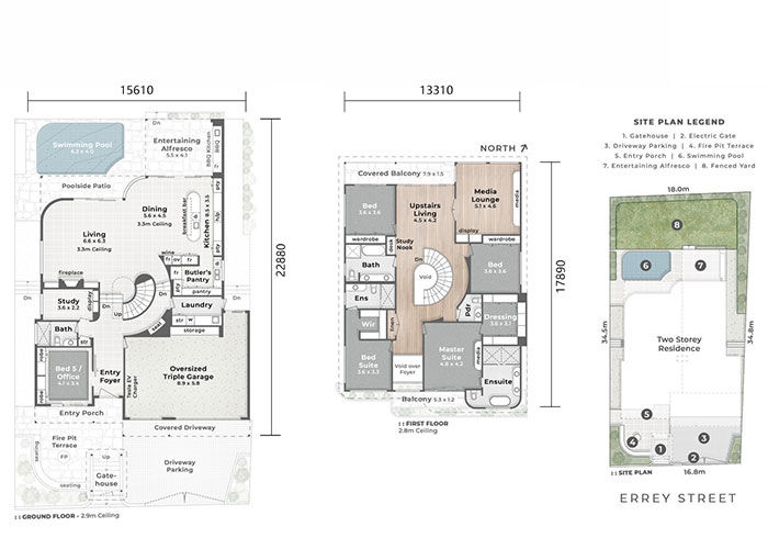 Austrila Light Steel Frame House Construction Modular Home Luxury Villa House Kits