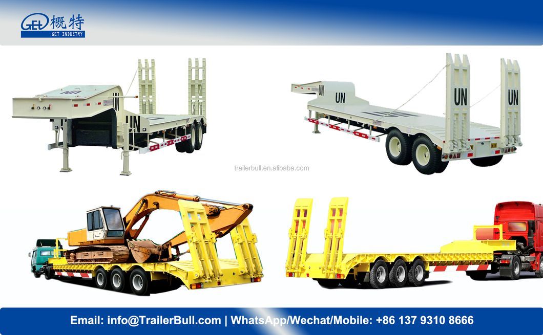 30t Capacity with 2 Axles Fixed Gooseneck Fgn Low Bed Trailer