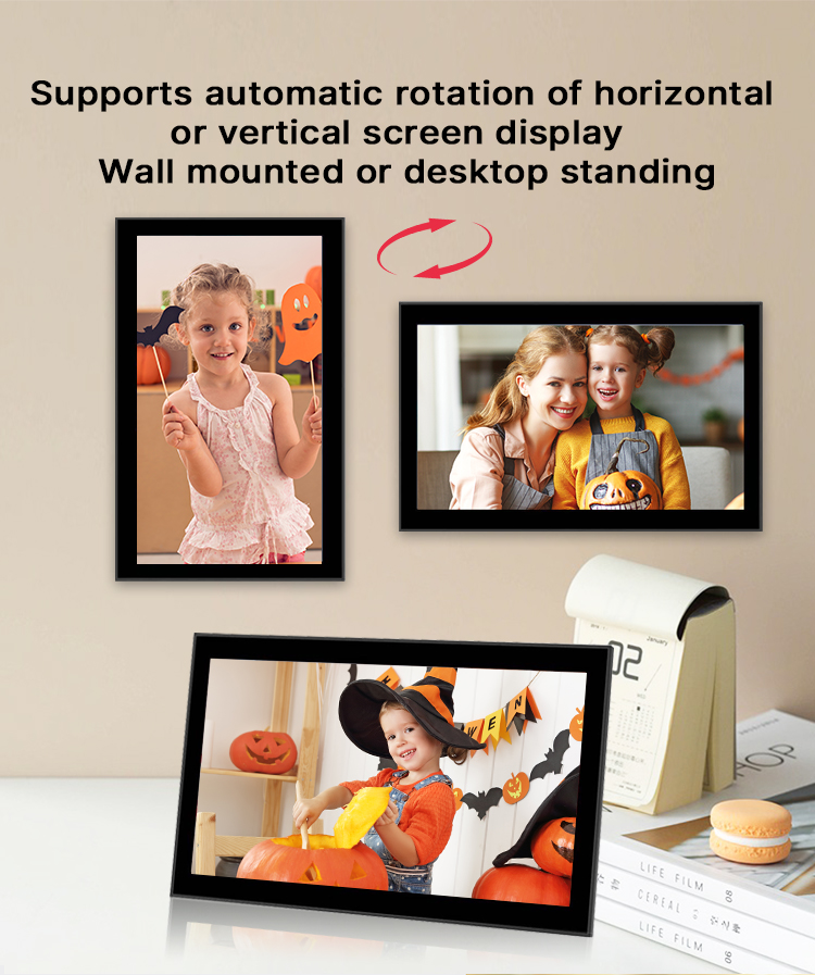 13.3'' App Control Digital Picture And Video Frame Digital Photo Frames