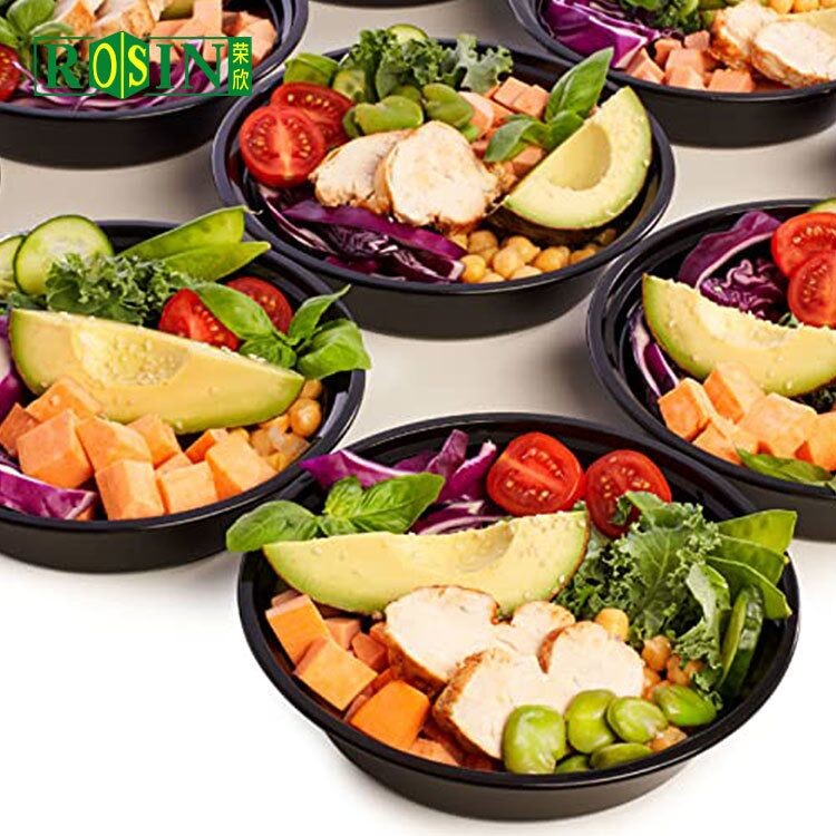 Sealed Round Plastic Takeaway Containers Food grade PP 1000ml With Lid
